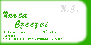 marta czeczei business card